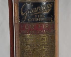 Antique Guardene Copper & Brass Fire Extinguisher