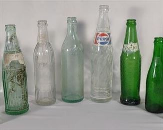 Collection of Vintage Soda Bottles