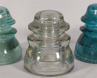 3 Glass Insulators