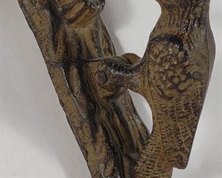 Cast Iron Wood Pecker Door Knocker