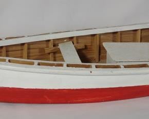 Signed Wooden Row Boat by Rock Hall Local