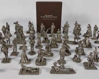 The Saturday Evening Post Pewter People Figurines