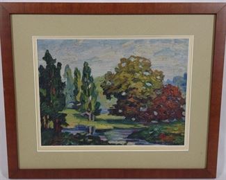 Louis S. Dergans Original Painting of Landscape