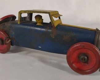 Girard Tin Wind Up Chrysler Speedster Toy