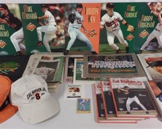 Lot of Cal Ripken Orioles Baseball Memorabilia