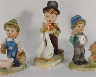 3 Vintage Arnart 5th Ave Hand Painted Figurines