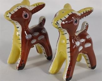 Hand Painted Deer Salt & Pepper Shakers