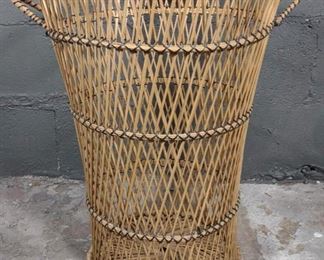 Rattan Wicker Woven Basket w/ Handles