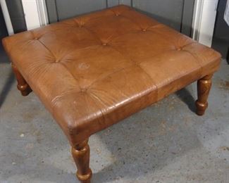 Large Upholstered Tufted Ottoman