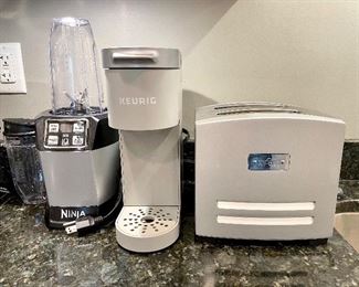 $50 Nutri Ninja blender, $40 Mini Keurig coffee maker, SOLD - $40 All-Clad toaster.  