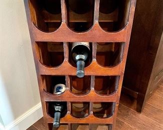 $30 Wooden wine rack. 15w 31h 12d. Fits anywhere! 