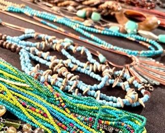 $8 All jewelry (unless marked). We have a TON of beautiful, colorful and unique necklaces!