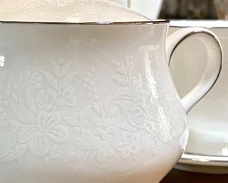 Close up of the detail on the Wedgewood China.