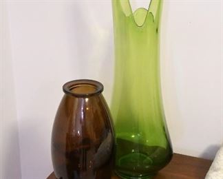 MCM Slag Glass Vases
