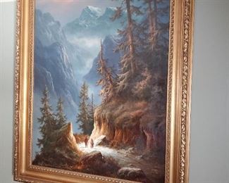 This is a large beautiful oil painting that looks much better in person