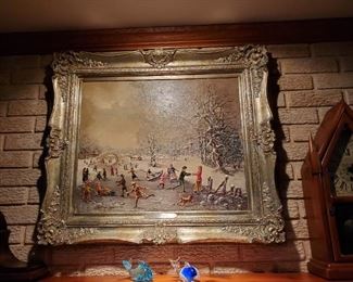 Another large oil by the same artist