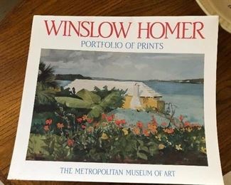 Portfolio containing additional Homer Winslow prints