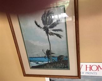 One of 5 Winslow Homer framed prints