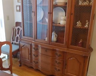 French Provencal China Cabinet