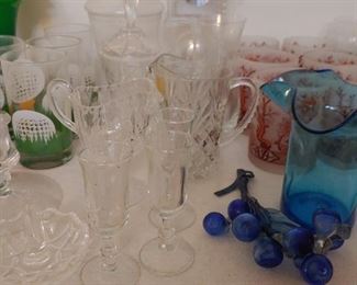 Crystal and Glass, Mid-Century Modern Grape Clusters