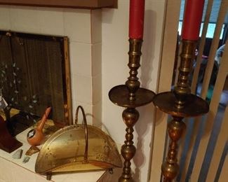Tall Brass Candle Sticks