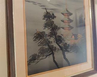 Asian inspired wall decor