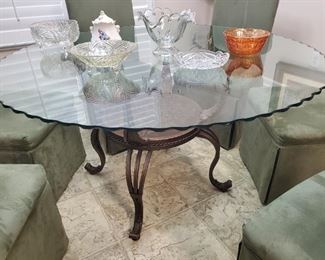 Modern Glass top dining table 