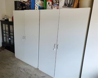 Large wood storage cabinets 