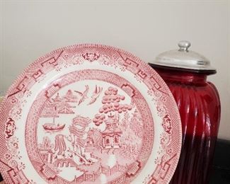 Red willow plates 