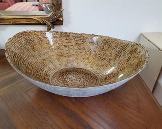 Modern glass bowl 