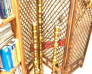 Brass candle holders