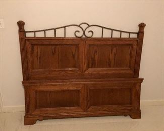 Queen size bed with matching dresser.