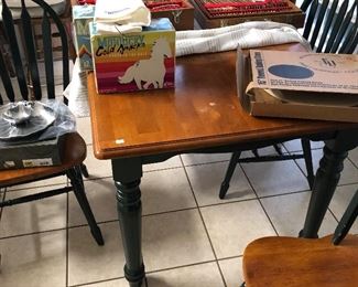 Beautiful table with four chairs.