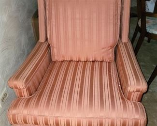 Upholstered (custom) armchair (great quality) 31"w x 35"h x 37"d 