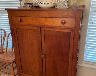 Walnut Pie Safe w/ Tin sides