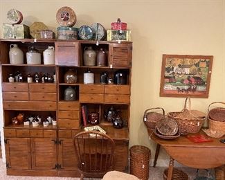 Antique Stoneware / Salt Glaze / Tobacco Spit / Orange Peel Crocks and Jugs