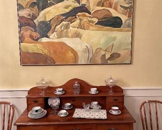 Yearling Pen by Howard Post Approx 54” x 72”