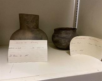 Mississippi and Quapaw Native American Pots found in Arkansas