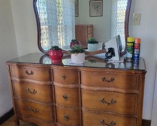 Vintage dresser and mirror