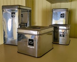 Vintage kitchen canisters