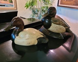 John Gewerth carved wooden ducks