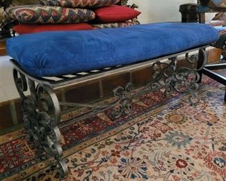 Wrought iron bench