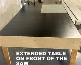 EXTENDED TABLE ON THE ALTENDORF SAW