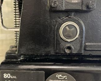 THIS UNIT HAS A CAST IRON PUMP!!                              
PLUS, HERE'S THE IMPORTANT INFO ABOUT THE HUSKY AIR COMPRESSOR