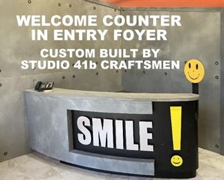 NICE, NICE, NICE!!!! WELCOME DESK IN FOYER.