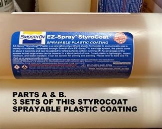 STYROCOAT SPRAYABLE PLASTIC COATING, PARTS A  AND B