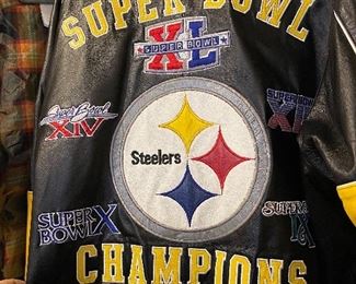 Steelers leather jacket 
