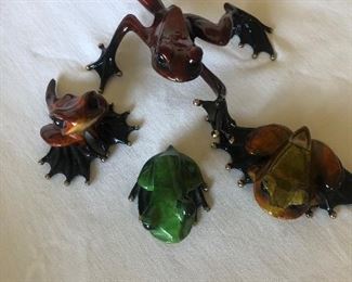 Frogman bronze sculptures 