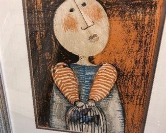 Signed litho by Boulanger