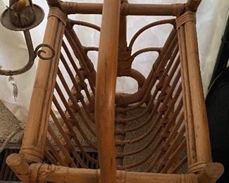 Wicker Magazine Rack